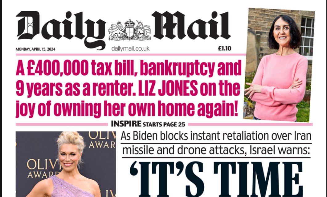 “Nine years as a renter”

For goodness sake @DailyMail - you make it sound like @LizJonesGoddess has been doing time in prison!

Wait till you hear about a generation of people who will never own a house - never mind owning one after 9 years!

#GenerationRent