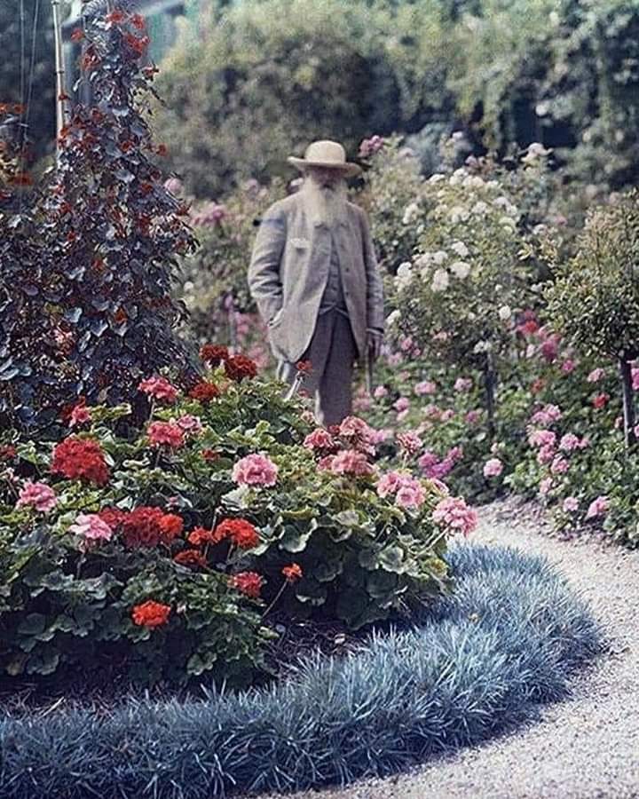 Claude Monet, at home in Giverny (France,) 1925