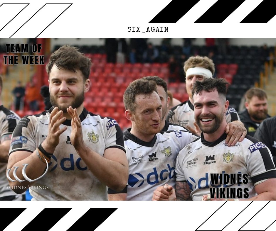 The Votes have been counted @Six_Again Men's Team of The Week are @WidnesRL A fantastic 40-14 win today after trailing 4-14 at HT. The win now makes it 4 from 4 in the league and is hopefully a fantastic platform to build the season on. Well Done to ALL involved 👏