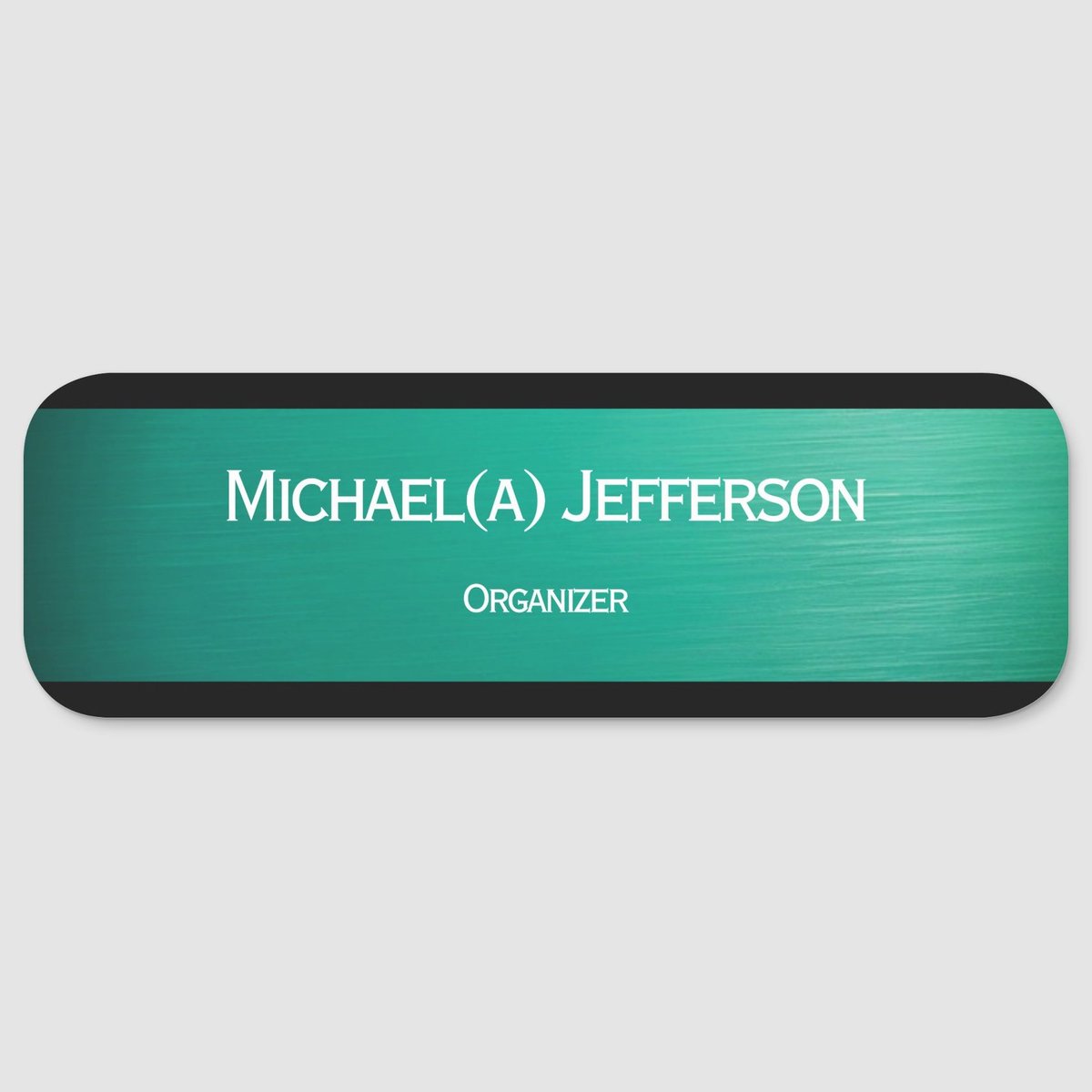 Make a lasting impression with this extraordinary zazzle.com/elegant_turquo…  Turquoise Green Custom #nametag design #Personalizedgift for #employees #corporate #Professional #identity for your team #nametags. Fit as #corporategift #zazzlemade #zazzle #BusinessMan #imageamplified