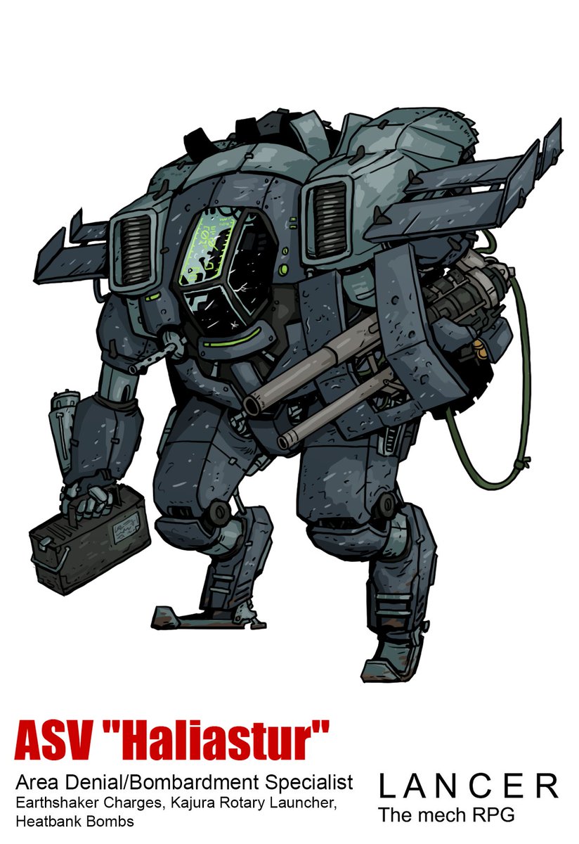 ASV 'Haliastur' For a supplement in the work focused on flight mechs #lancerRPG