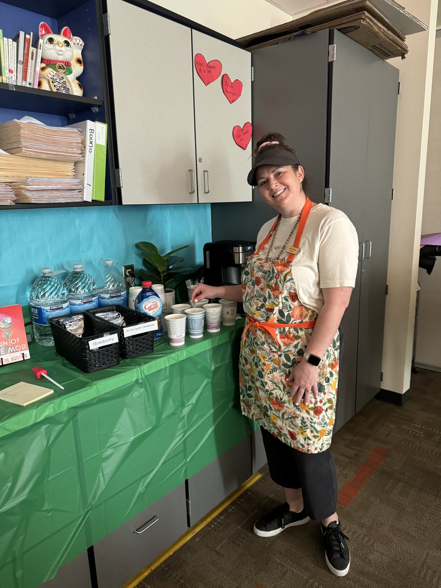 SparkWonder_EDU's tweet photo. What a fun way to kick off one of our final units of the year.  I hosted a book tasting in “Starbooks Cafe” ☕️📚🥐Students loved it and it is my hope that we created a lasting memory together.  After prioritizing their top choices, reading groups were formed. https://t.co/DcTMuf3bEi