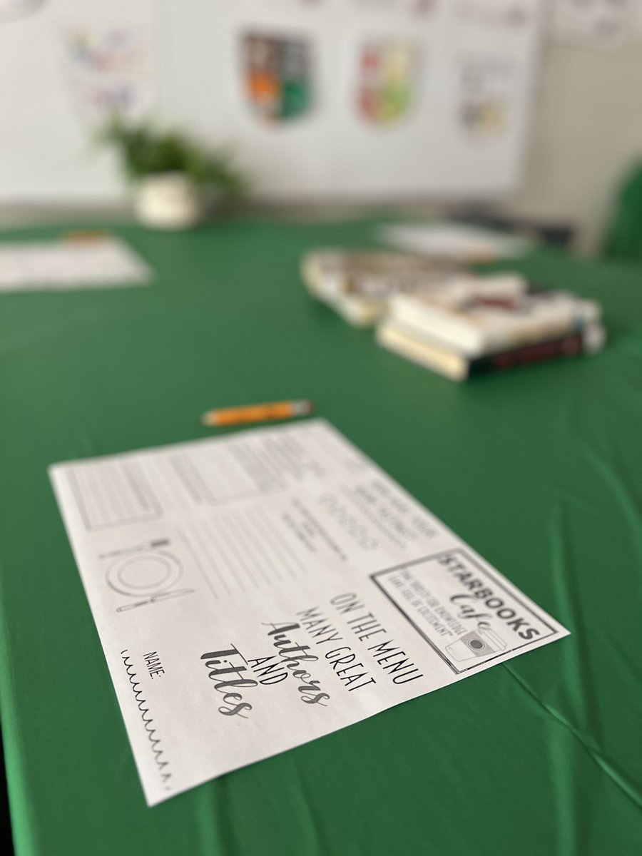 SparkWonder_EDU's tweet photo. What a fun way to kick off one of our final units of the year.  I hosted a book tasting in “Starbooks Cafe” ☕️📚🥐Students loved it and it is my hope that we created a lasting memory together.  After prioritizing their top choices, reading groups were formed. https://t.co/DcTMuf3bEi