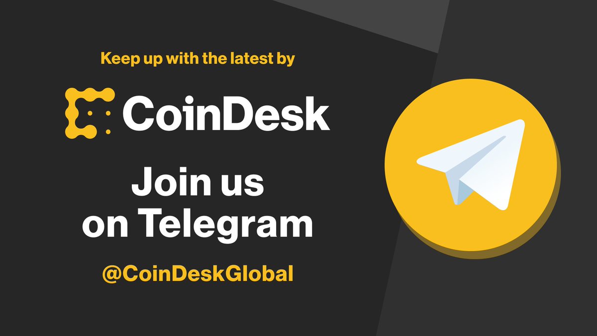Stay ahead of the curve with CoinDeskGlobal on Telegram.

Get real-time updates from the most influential platform in crypto news, featuring articles, videos and analysis.

Get the latest: 🔗 t.me/coindeskglobal