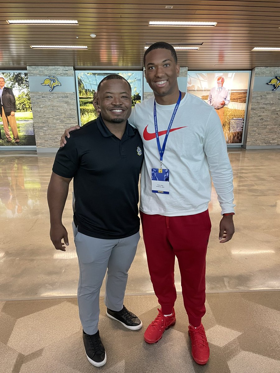 Spent Friday at South Dakota State touring the facilities, hearing from players, and learning about the coaches’ philosophy on becoming back 2 back national champions. Thanks <a href="/CoachRRouse/">Robbie Rouse</a> for the invite.
