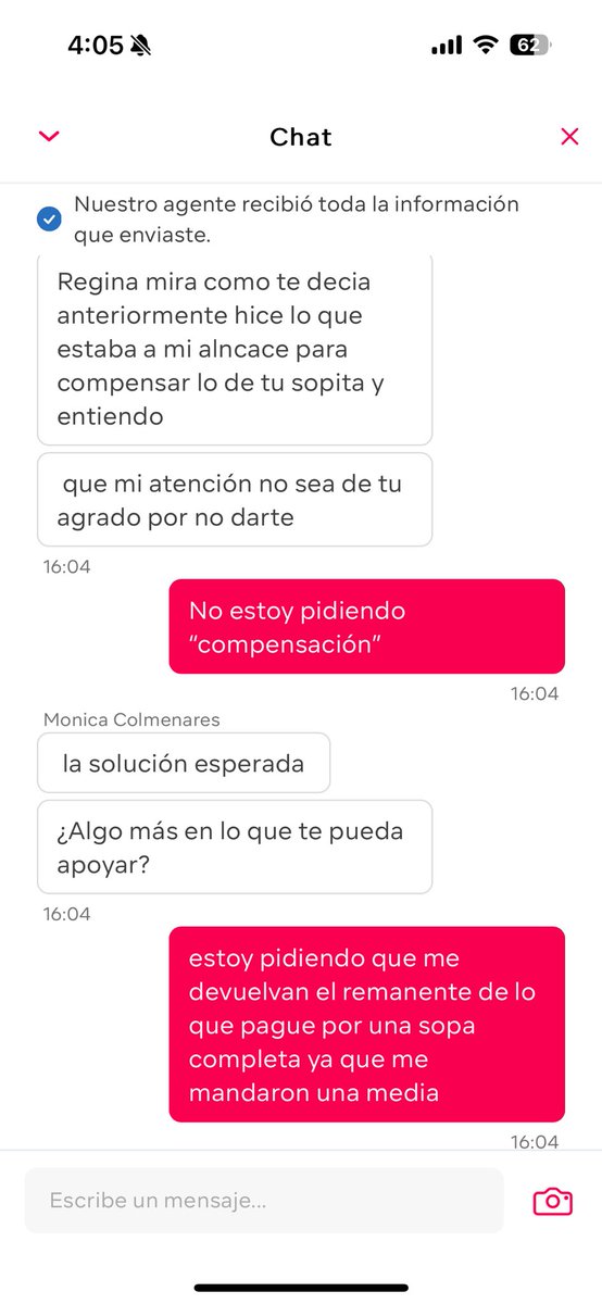 La_Reggy's tweet photo. Pesimo servicio de @pedidosya y esa inutil de Monica que me atendio lo peor! https://t.co/SfrGLSFqd8