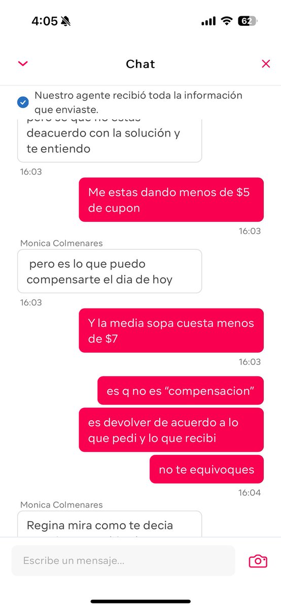 La_Reggy's tweet photo. Pesimo servicio de @pedidosya y esa inutil de Monica que me atendio lo peor! https://t.co/SfrGLSFqd8