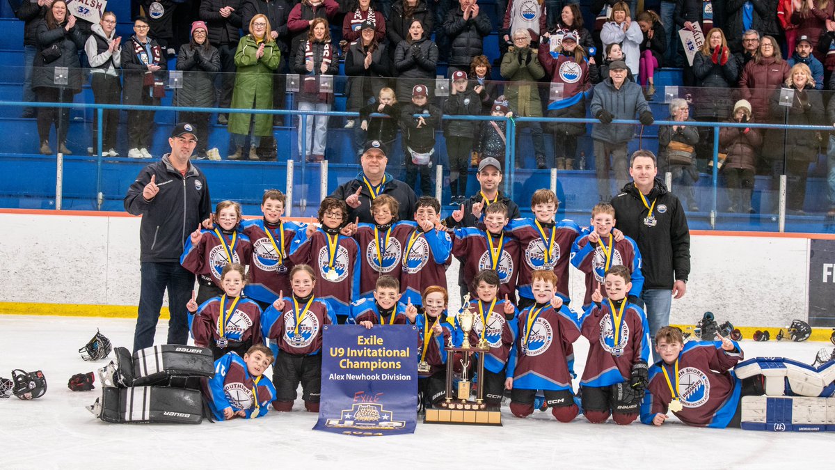 Congratulations to our #ExileU9 #Champions! @abby_newhook Division @SJMHA and @AlexNewhook_ Division @SSminorhockey #HockeyMemories @DJHLnews @hockeynl1935