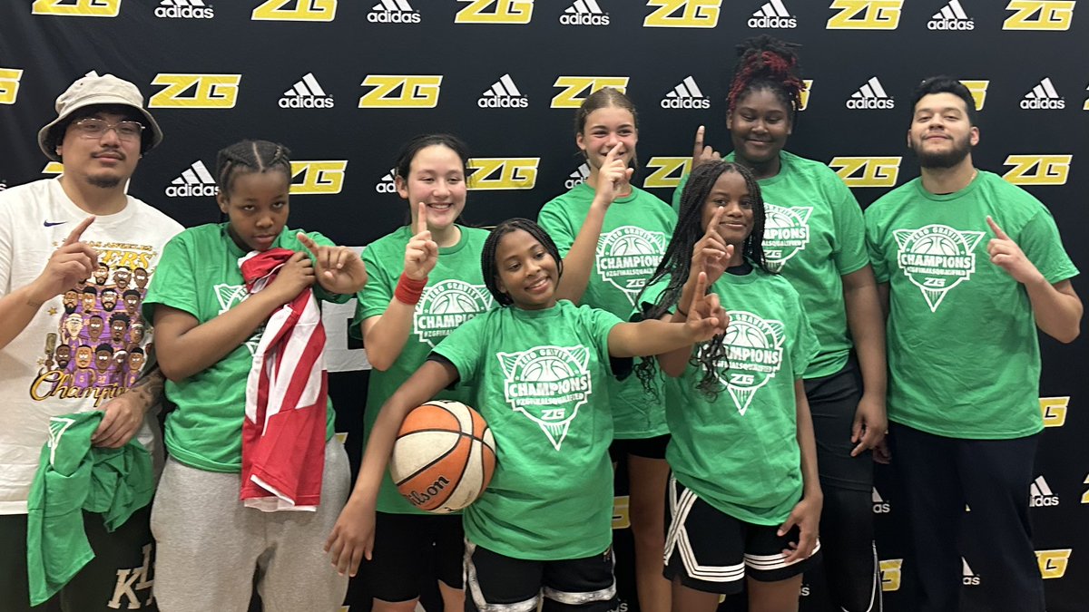 Your 7th grade girls Champions, New Heights NYC!🏆🔥 Great job girls, ☝️ all day! #Champs #ZGBattleForTheBigApple