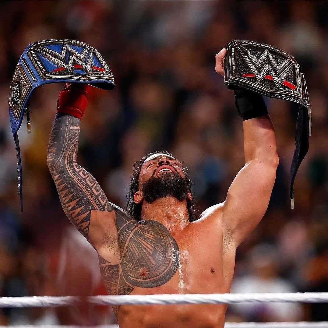 fradal010's tweet photo. Dai Roman contro tutto e tutti, stasera dobbiamo rifare la storia ☝🏻🐐 #DmaxWWE #WrestlemaniaXL @mkp17 @godzfranchini @dmaxitalia https://t.co/zZna6g7M8B