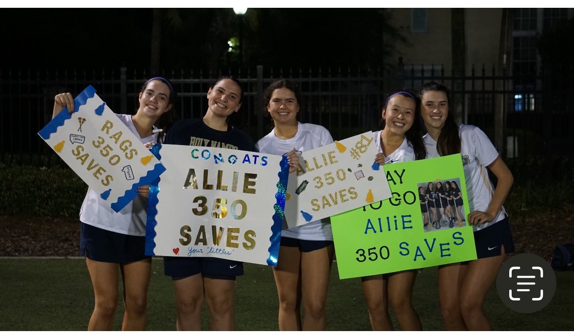 Congratulations to Academy of the Holy Names 2024 Goal Keeper Allie Ragano (Catholic University) on recording her 350th career save in playoff game vs Calvary Christian @FloridaLX @jagnation_1881 @TampaLacrosse