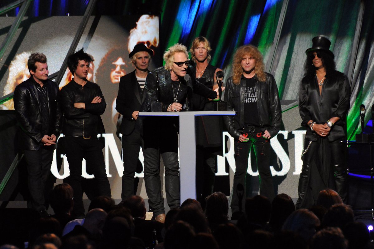 Some GN'R fans weren't happy with Green Day as the ones to induct Guns N' Roses into the Rock Hall. If not them, who would have been your choice? (Photo by Jeff Kravitz/FilmMagic) #GunsNRoses #GreenDay