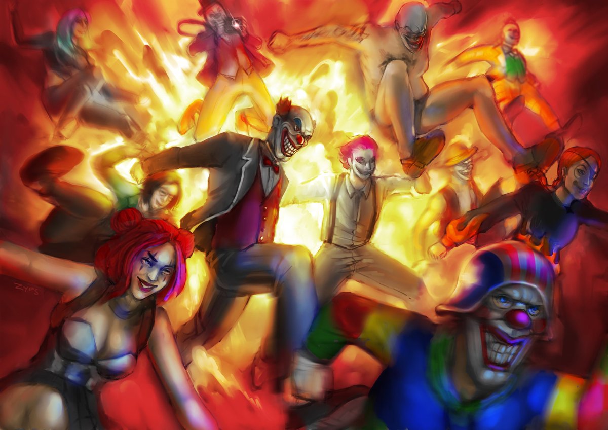 🔥🤡🔥 Nothing to see here... #nopixelfanart #fanart #sendintheclowns @MadameGandalf @ShutUpWave @MistorThio @FirecrackThat @auriellis1 @ItsChatterbox @JustAnotherBro0 @ItssKgu @TheNinjaJessica @Valkyrae @ItsTwinkles