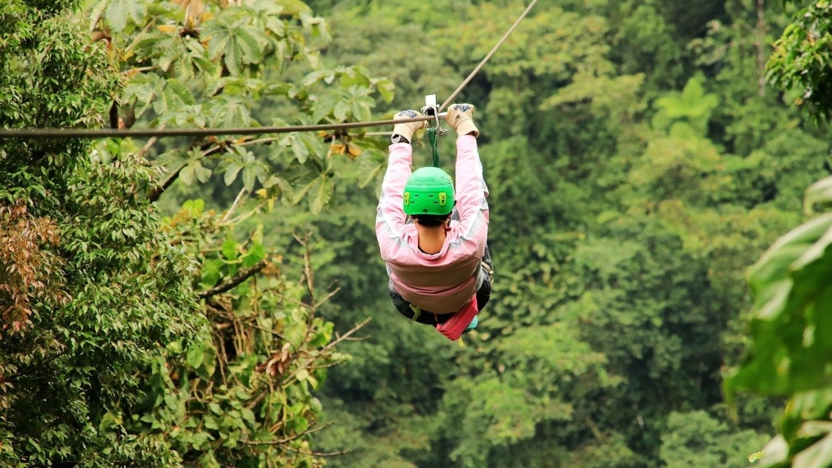 Take to the trees to feel the thrill of a lifetime at Hawksnest Zipline. Check out the available courses at bit.ly/3YfLIwf, as well as whitewater rafting! It's time for an #adventure in the North Carolina Mountains. #zipline #whitewaterrafting