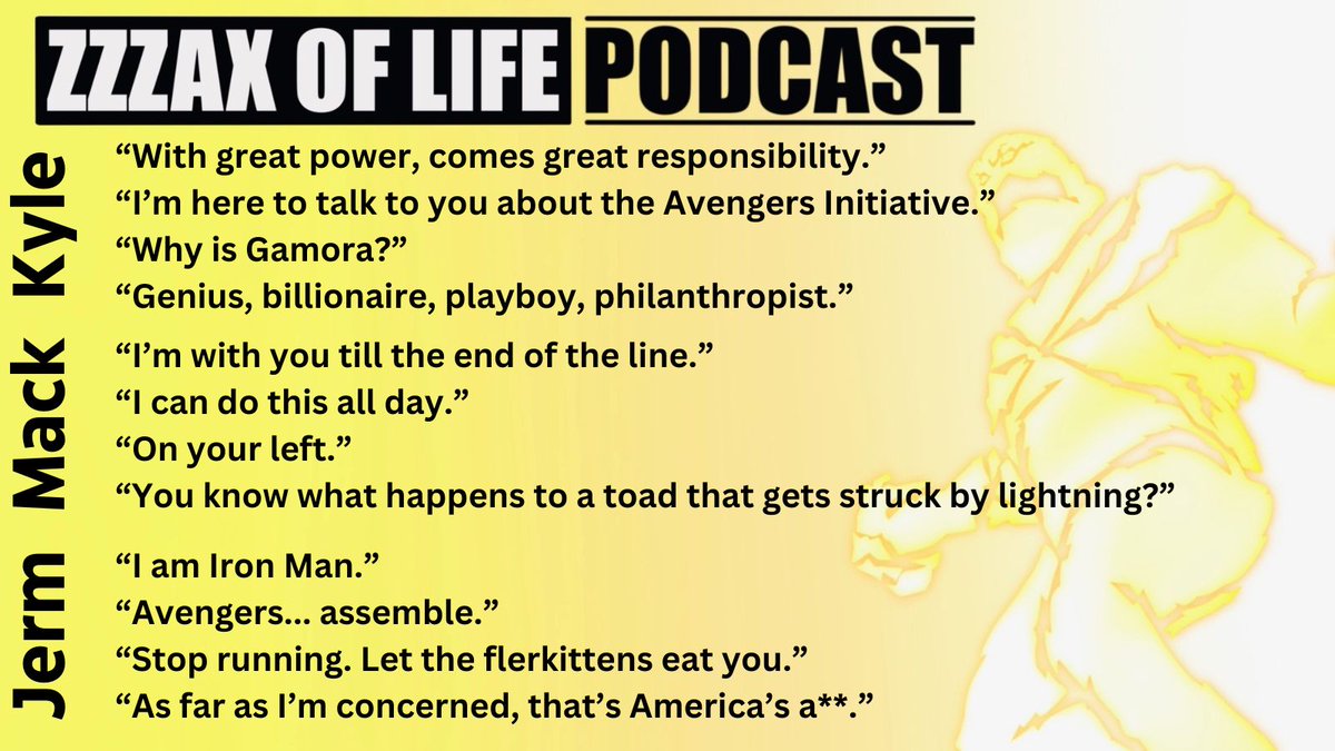ZzzaxOfLifePod's tweet photo. We drafted the most memorable Marvel quotes. Who do you think assembled the best lineup? (Vote in the poll above) https://t.co/FtBTfsfQd3