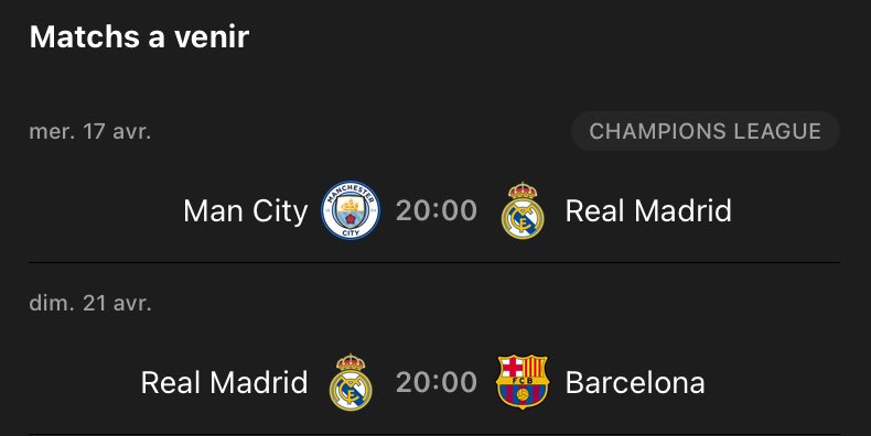 ghali_rm15's tweet photo. Soit on perd contre City et on roule sur le Barça pour se consoler, soit on gagne contre City et on tabasse quand même le Barça pour fêter notre victoire. https://t.co/bgvsGWgmlp