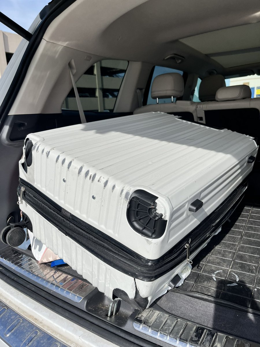ksgrrkey's tweet photo. @SukeLephens @airway_american @airway_american don’t worry guys, @AmericanAir finally found our 1 week old luggage! Looks so good I could hardly recognize her ! https://t.co/JkT5PQaqHz