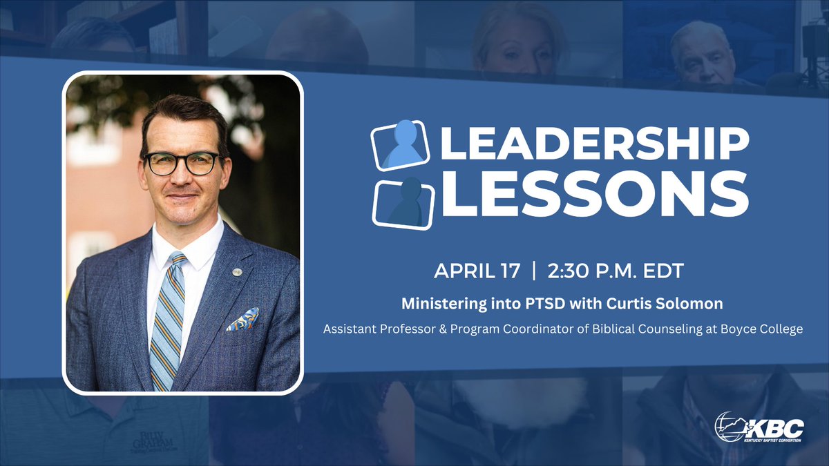 This week's Leadership Lesson will discuss what it's like to minister into PTSD. Tune in with us on Wednesday with Curtis Solomon.