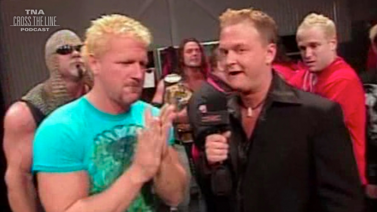 .@RealJeffJarrett & his army are interviewed backstage on the 4/13/06 edition of iMPACT! by @JeremyBorash! Find out what he has to say on our newest episode, out now! #TNAWrestling #TNAiMPACT #Wrestling #Podcast
