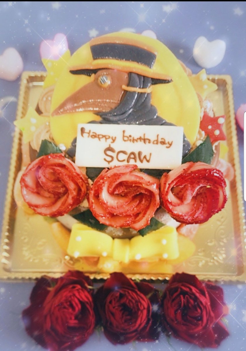 「i♥u」のポストのケーキ作ったったwww（全部食べられます）

CAWホルダーの原点であるこのポストから丁度2年が経ちましたね🥳

つまりCAWの2才の誕生日です！おめー😆
今年こそはカラス🐦‍の年になると信じてます😍

※ちなみに写真2枚目は去年のケーキです！