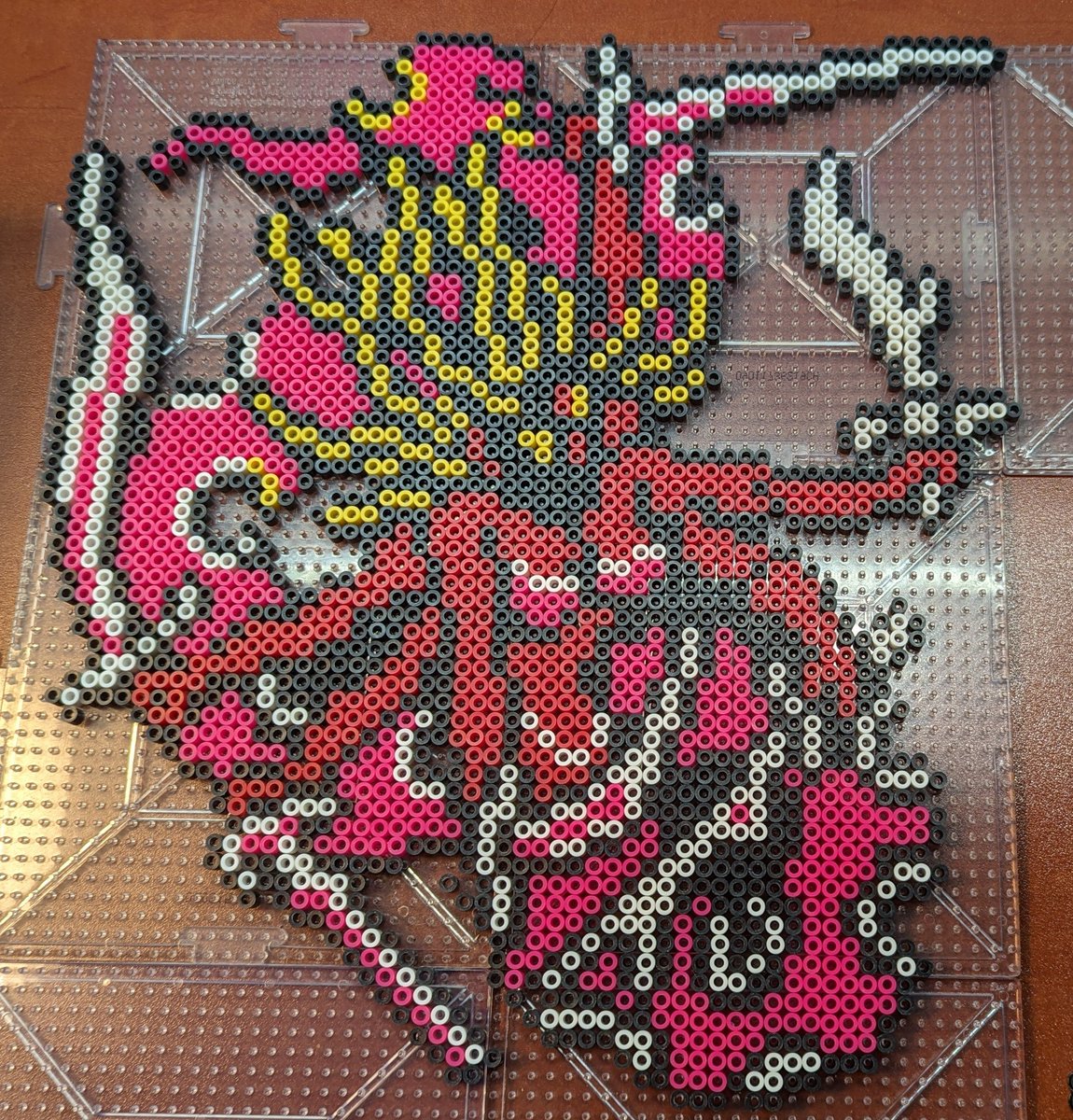 And the four fiends are done. 
#kary #marilith #FinalFantasy #perler #fusebeads #pixelart