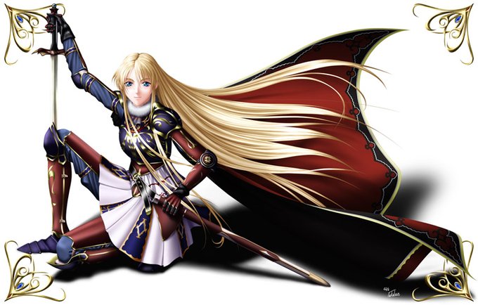 #見た人も無言で剣を構えた何かをあげる

22年もの昔に描かれた今もHPのタイトル画に使われてるCG。
判る人は判るかも知れませんがワーズワースのOVAの設定資料の表紙の構図及びポーズを参考にしてありますね。
キャラ自体はシャロンではないけどパッと見違いが判らないレベル。😅 