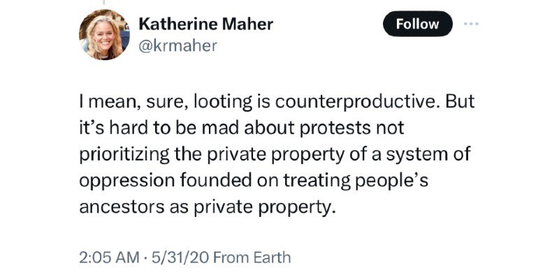 The new CEO of NPR @krmaher is fully infected by the woke mind virus. Not a single taxpayer dollar should go to pay this activist’s salary. NPR needs to be defunded on day one of Trump’s presidency in 2025. 📷 @njhochman