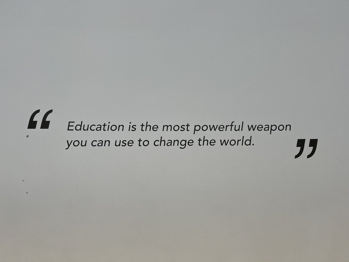 “Education is the most powerful weapon you can use to change the world” #ThinkBIGSundayWithMarsha ~Russ #Education
