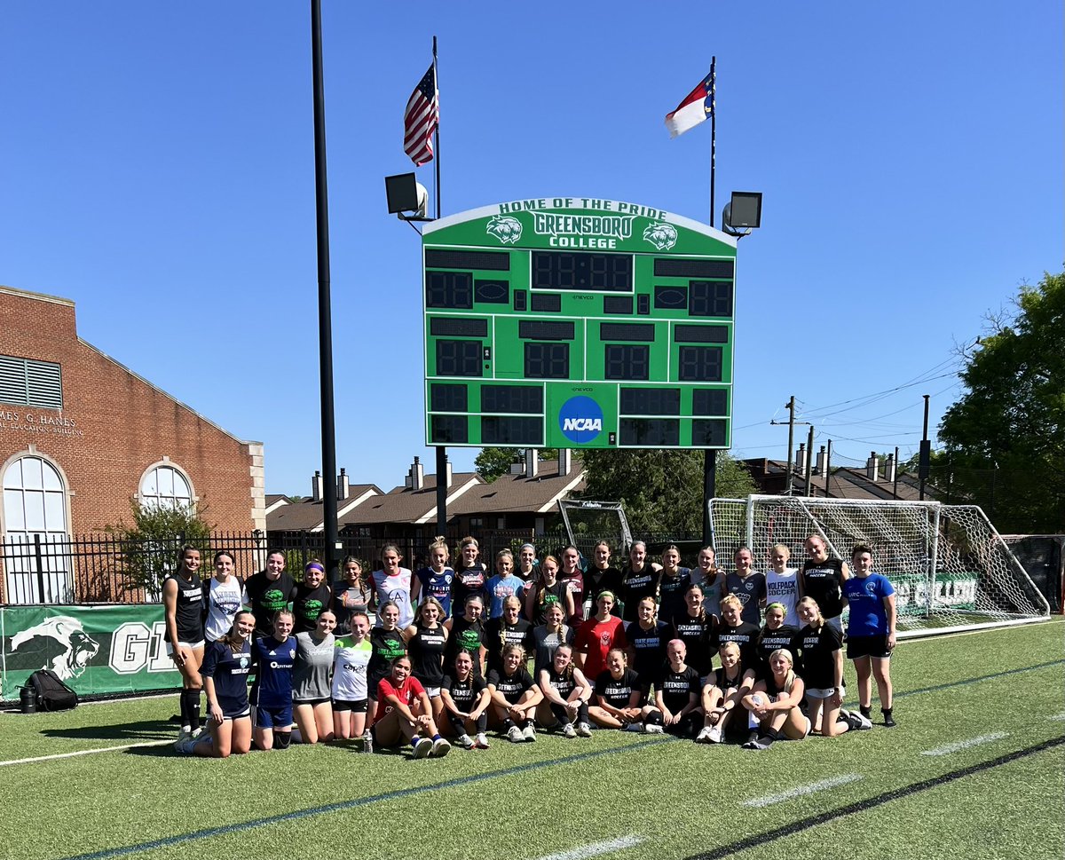 What a fun day of soccer! Started the day with our alumni game and concluded it with our Spring ID camp. A huge thanks to all of our alumni that returned home, our amazing group of campers, and our players who made this day possible! @GC_Pride @Gboro_College #weareonepride