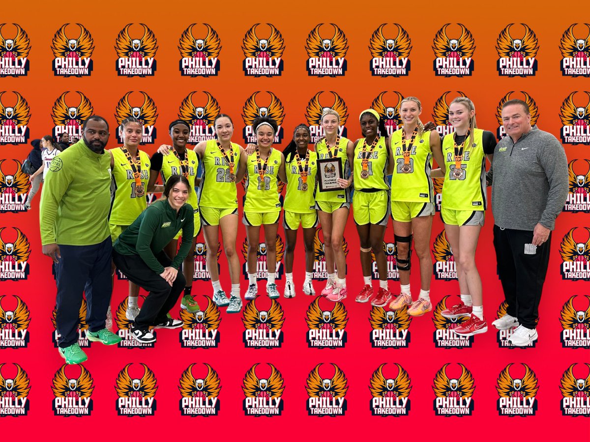 Philly Takedown, 10th-grade girls platinum division champions, Philly Rise! @philly_rise