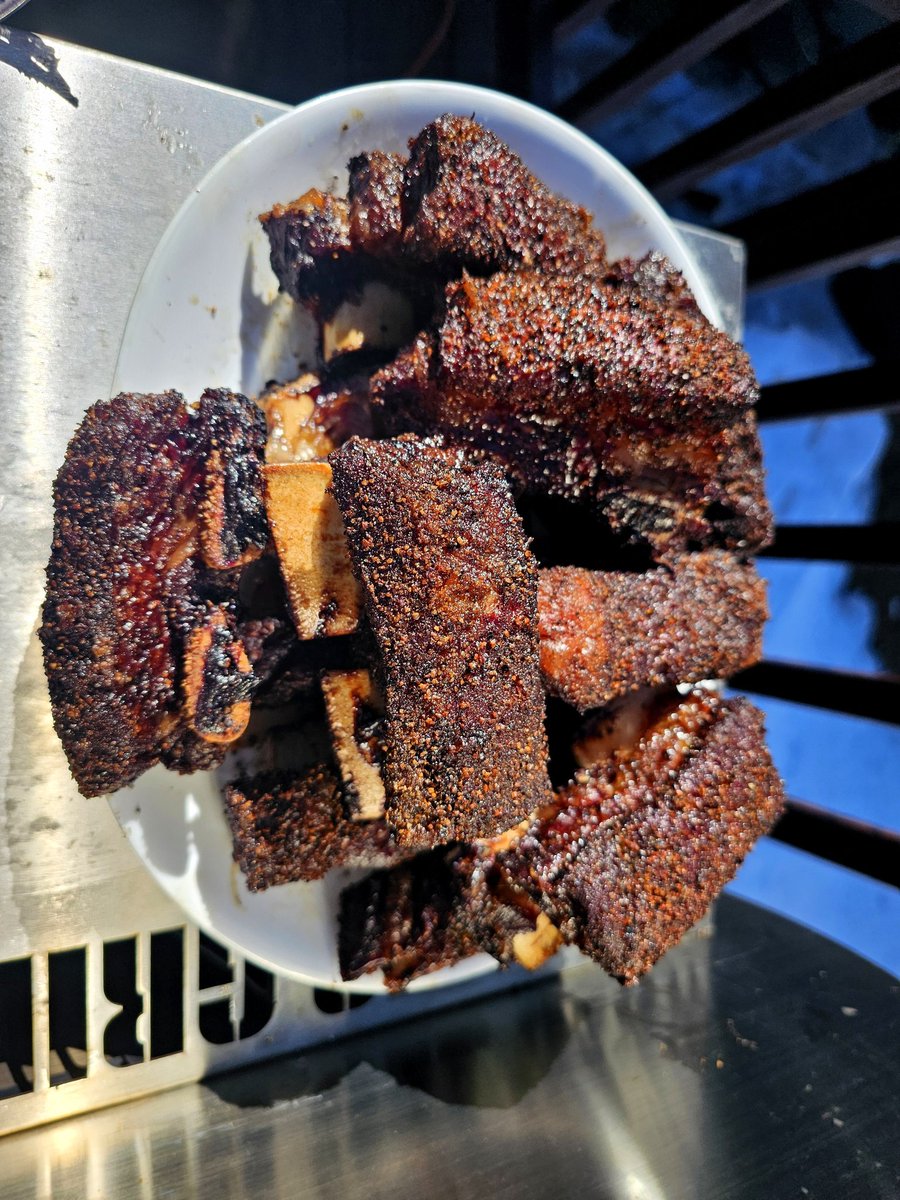 Ribs are all finished and tasty.