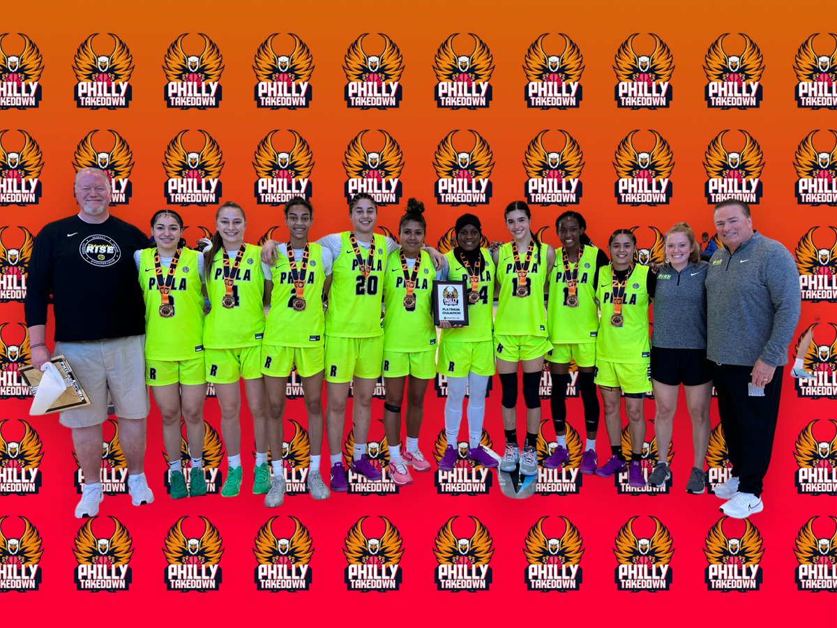 Philly Takedown, 11/12th-grade girls Platinum division champions, Philly Rise! @philly_rise