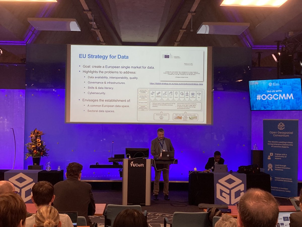 JordiEscriu's tweet image. Happy to take my new role as co-chair of the @opengeospatial Europe Forum at the 128 #OGCMM in @TU_Delft, together with @ticheler &amp;amp; @PiotrZaborowski. 
Nice opportunity to enhance #EUDataSpace's bringing #DigitalEU policies, standardisation and industry together.
@EU_ScienceHub