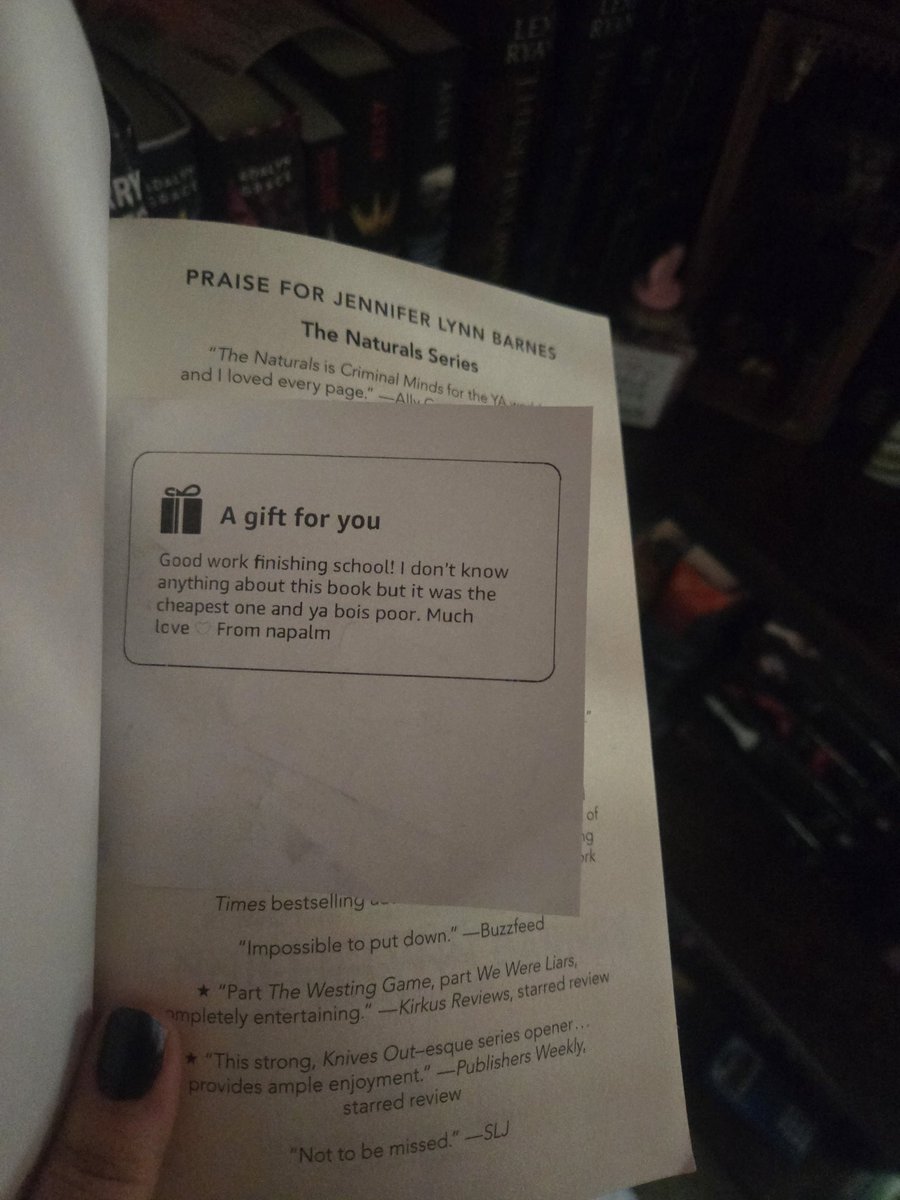 Littlestw0lff's tweet photo. I posted an Amazon registry for my graduation full of books yesterday. On Facebook. @napalmtrees I love that I know your government name and you still signed "napalm" <3 you. Thank you so much. https://t.co/rw2ab98G3q