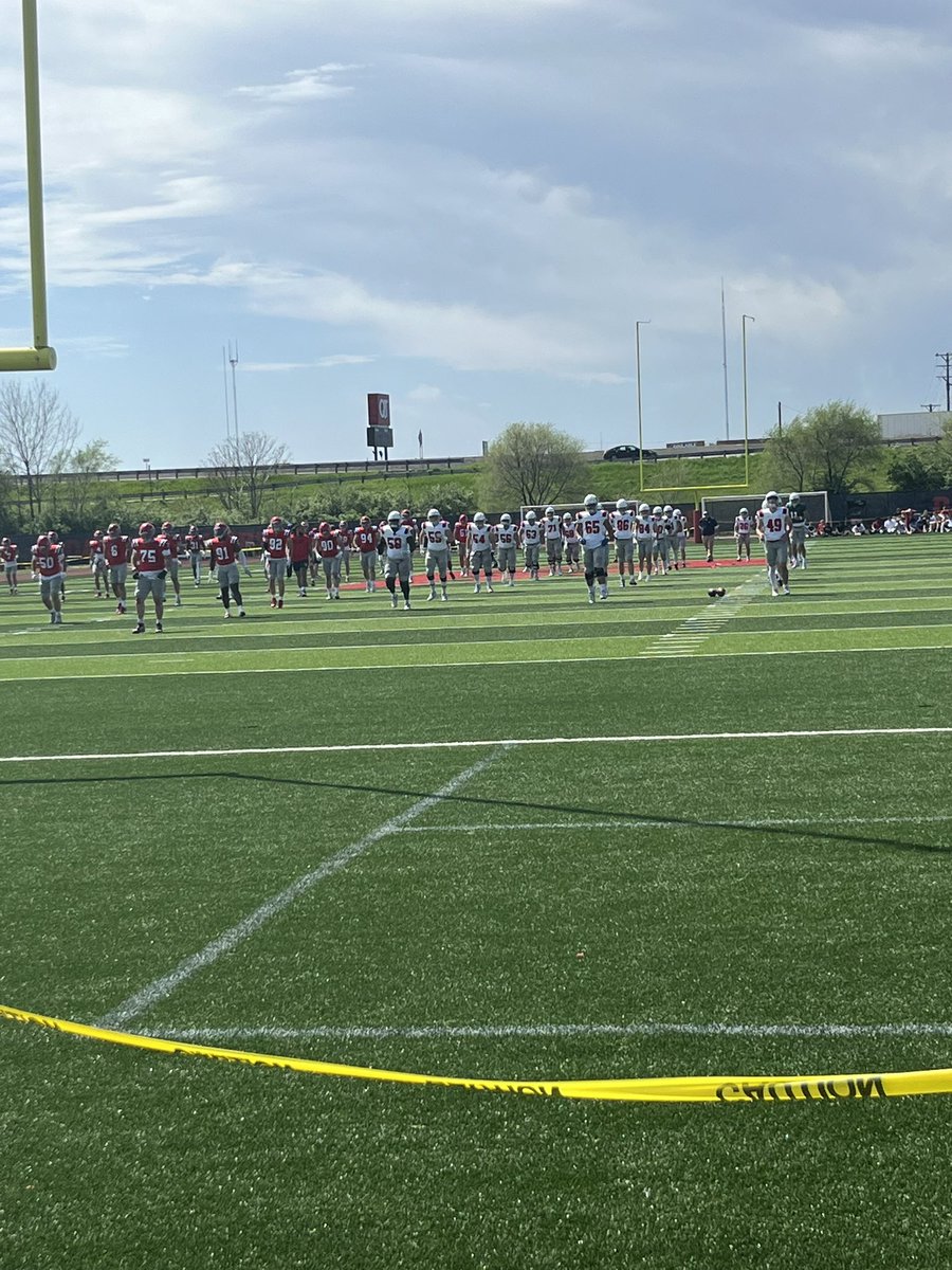 Thank you to @DaytonFootball and @John_bowes_ for having me up to their spring game! @Bomber_Football