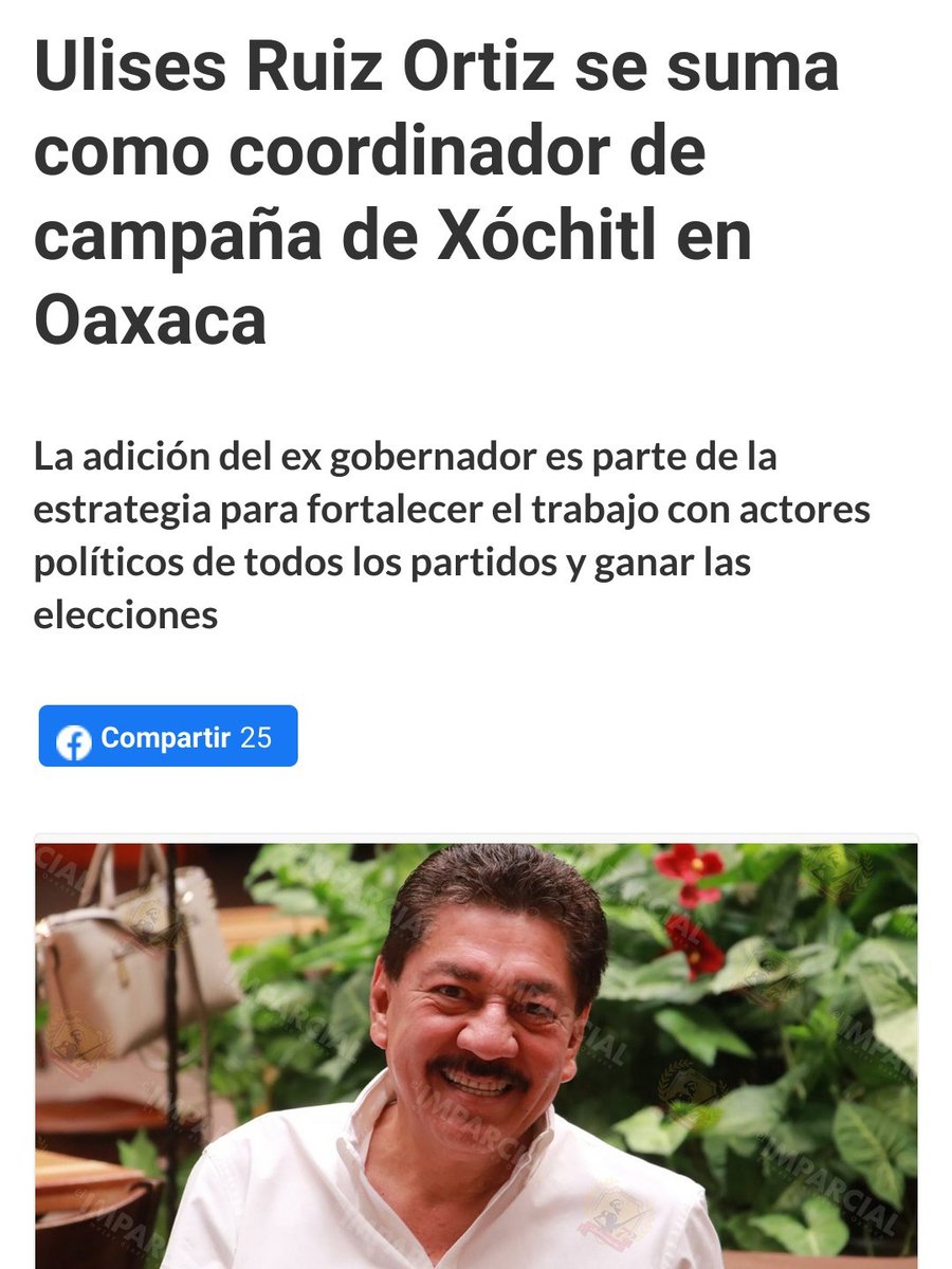 #oaxaca Como piedra cae la presentación de @ulisesruizor en la campaña de @XochitlGalvez Ante la desinflada actuación de PAN PRI PRD, aparece un articulador mañoso y con contactos hasta en el gob de @salomonj ; o no @jesusromerooax Si no había quien jale, ya salió una piedra