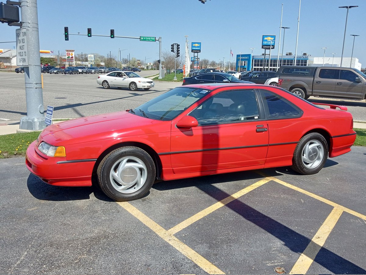 Saw this real nice 1990 Thunderbird Super Coupe at a Ford dealer earlier today. Has a 5-speed manual and 73K miles. They're asking $19K.
