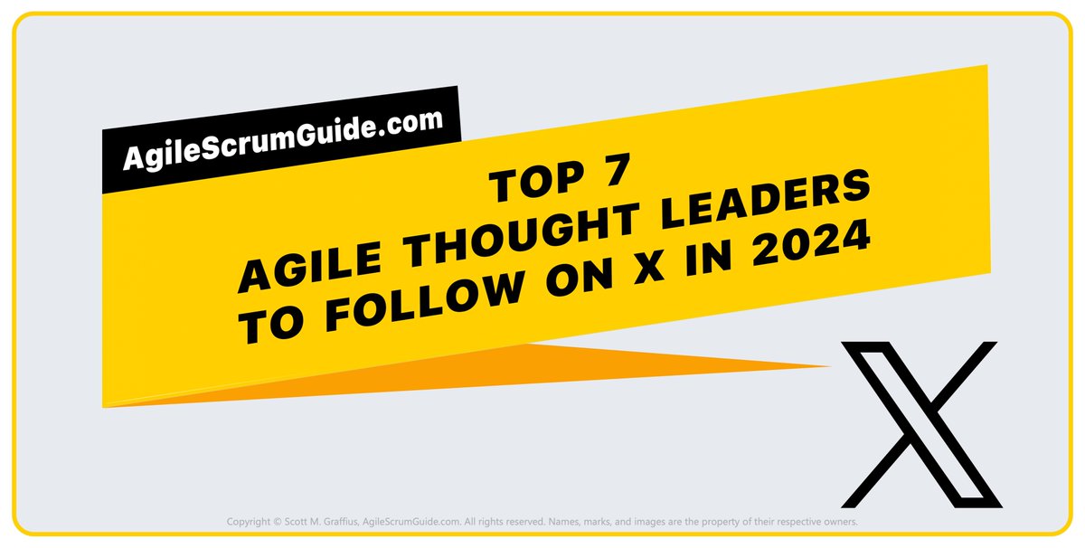 Top 7 Agile Thought Leaders to Follow on 𝕏: 2024 Report

🔗 agilescrumguide.com/blog/files/lea…

#Agile #ThoughtLeaders #AgileThoughtLeaders #AgileScrumGuide #AgileOnX #AgileOnTwitter #Follow #FollowOnX #X #AgileProjectManagement #AgileAuthor #AgileSpeaker #AgileCoach #AgileExpert #PMOX