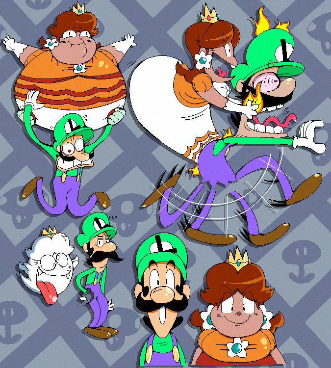 Luigi and Daisy Big Goofy ass damn adventure video game coming to nintendo switch REAL 2024