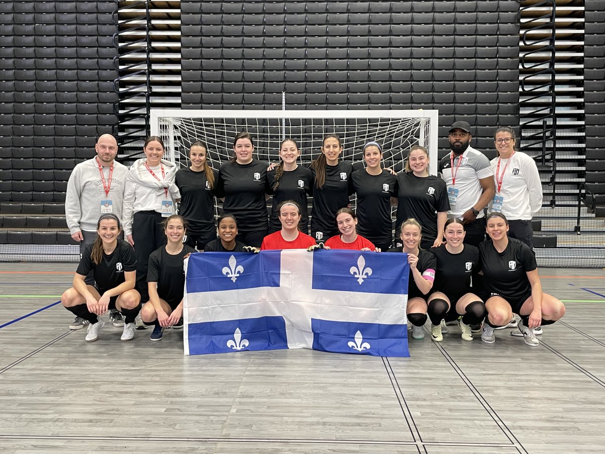 PLFQ1's tweet photo. [Championnat Canadien de Futsal 2024]

Les joueuses de l'Atletico Montréal terminent à la 3ème place du Championnat Canadien de Futsal 2024 après leur victoire 2 à 0 face au Windsor Caboto SC en petite finale!

Vous avez fait la fierté du soccer Québécois!

#plfq #soccerquebec https://t.co/wWIkPH7yas