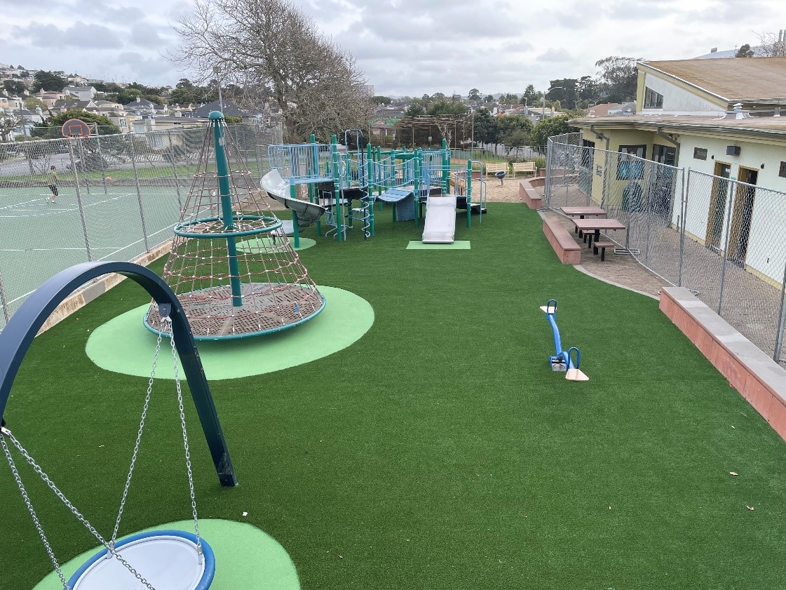 The children's play area at Serra Playground has reopened after repairs to its play surface, which had become worn down. With some sunny weather this week, be sure to get out & play here soon!