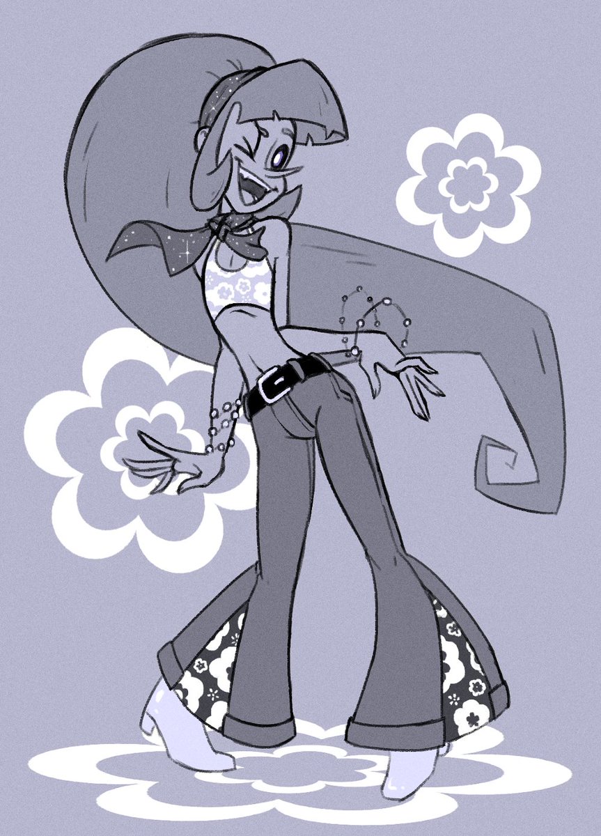 A groovy Mary doodle for your Sunday evening.