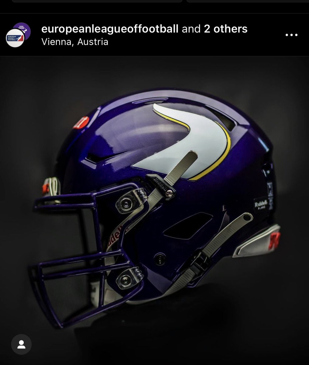 Ngl might be better than the actual Vikings helmet 🔥. @ViennaVikings
