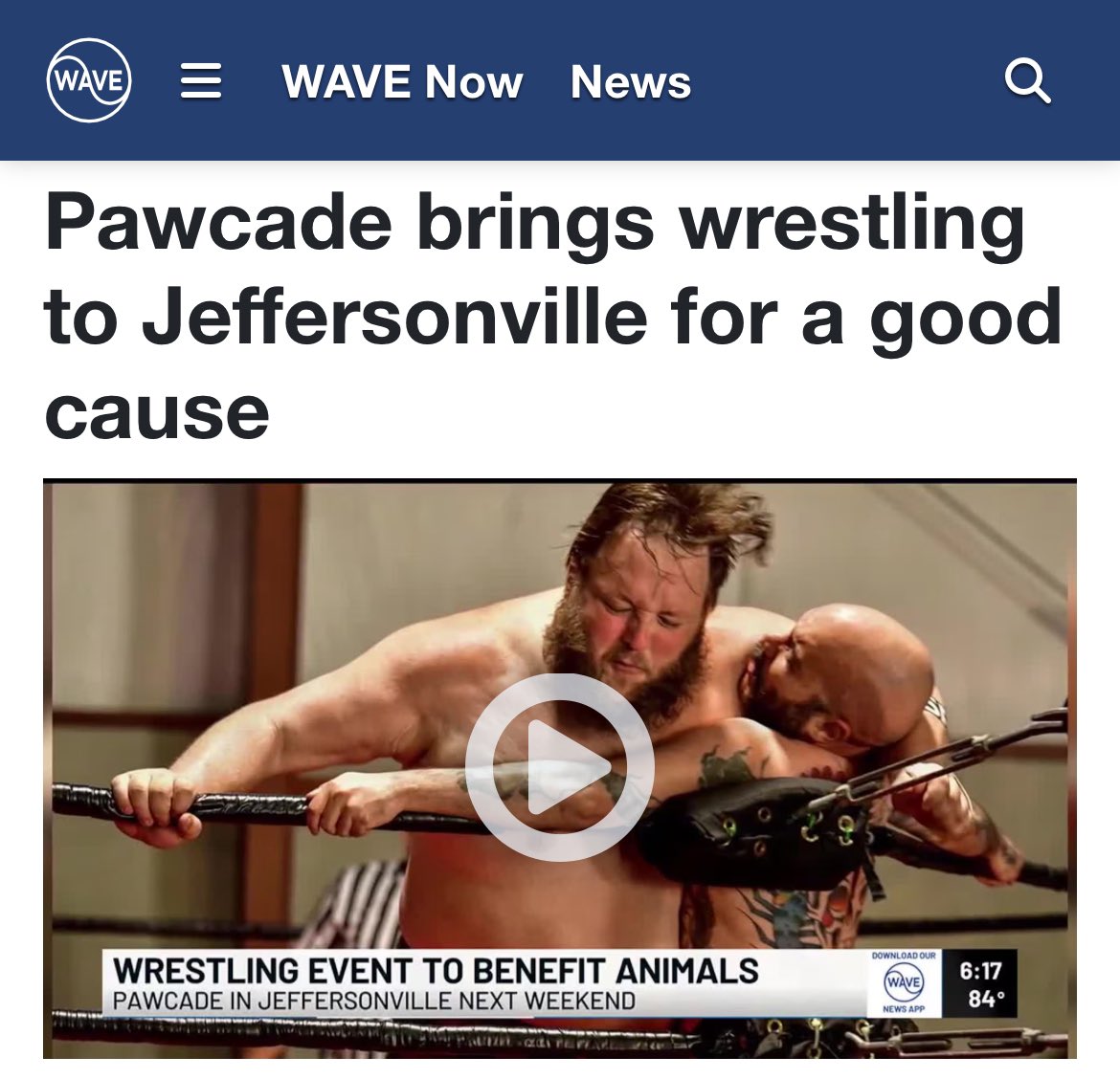 PAWCADE IS COMING. READ THIS: wave3.com/2024/04/14/paw… THIS SCREEN SHOT IS FUNNY. HELP ANIMALS OR GO TO HELL.