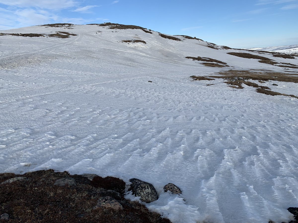 True signs that spring is here in the #arctic with the melting of the #Sastrugi snow ❄️ formations in #Iqaluit #Nunavut APR.14.2024 #ShareYourWeather