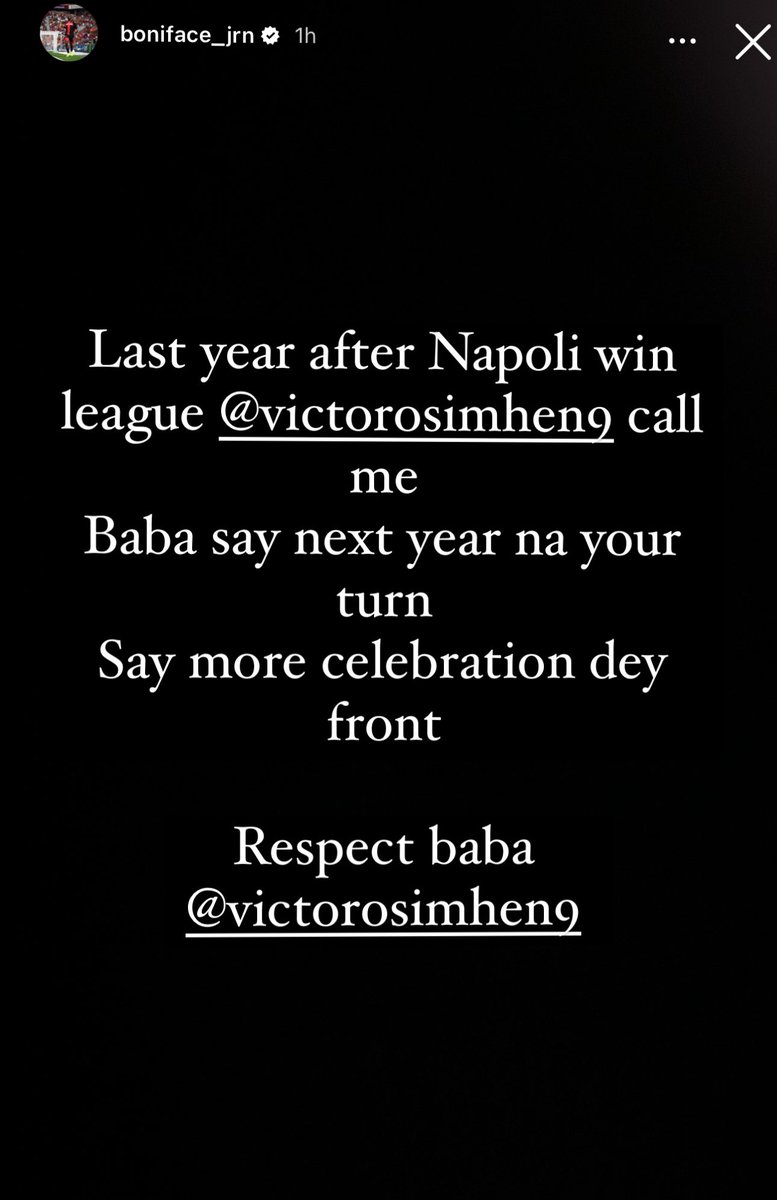 Victor Osimhen predicted Bayern Leverkusen’s title win - Victor Boniface