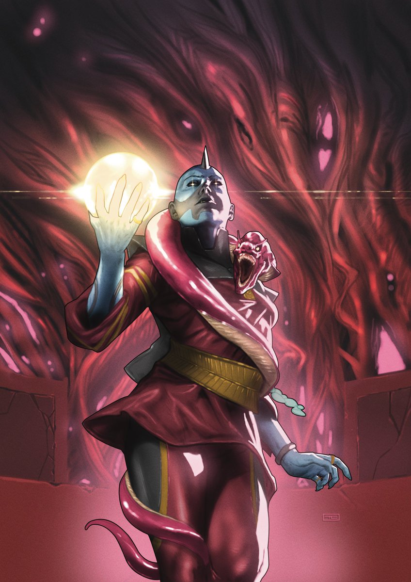 prfxsnatchedwig's tweet photo. #MutantSpotlight on #OmegaMutants: Idyll the Future Seer

First introduced in "Hellions #14" by creators Zeb Wells and Roge Antonio in August 2021, Idyll the III was an Omega-level mutant with a tragically short-lived presence in the Marvel Universe. Her story concluded just a year later in "X-Men: Red (Vol. 2) #5."

Idyll's primary ability was precognition—seeing the true future. Despite this powerful gift, she could not change the events she foresaw. Additionally, Idyll was rendered mute after Tarn the Uncaring cut out her tongue, which added a layer of tragic depth to her character and prevented her from verbally communicating her visions.

Her significant contributions include predicting key events such as the fall and subsequent political shifts of Arakko. Idyll was part of the Great Ring of Arakko, where she silently witnessed the politics of her world, including Tarn the Uncaring's threats against Krakoa.

Idyll's life was cut short when Isca the Unbeaten, forced by her power to never lose, killed Idyll during an attack on the mutants by the Eternal Uranos. This brutal end emphasized her role as a poignant figure whose foresight couldn't alter her own fate.

Despite her brief tenure, Idyll's presence added a compelling layer to the mutant narratives surrounding Arakko, marking her as a memorable yet underexplored character in the X-Men universe.

#Idyll #OmegaMutant #Hellions #XMenRed #MarvelComics #GreatRingofArakko #Precognition #MutantLore