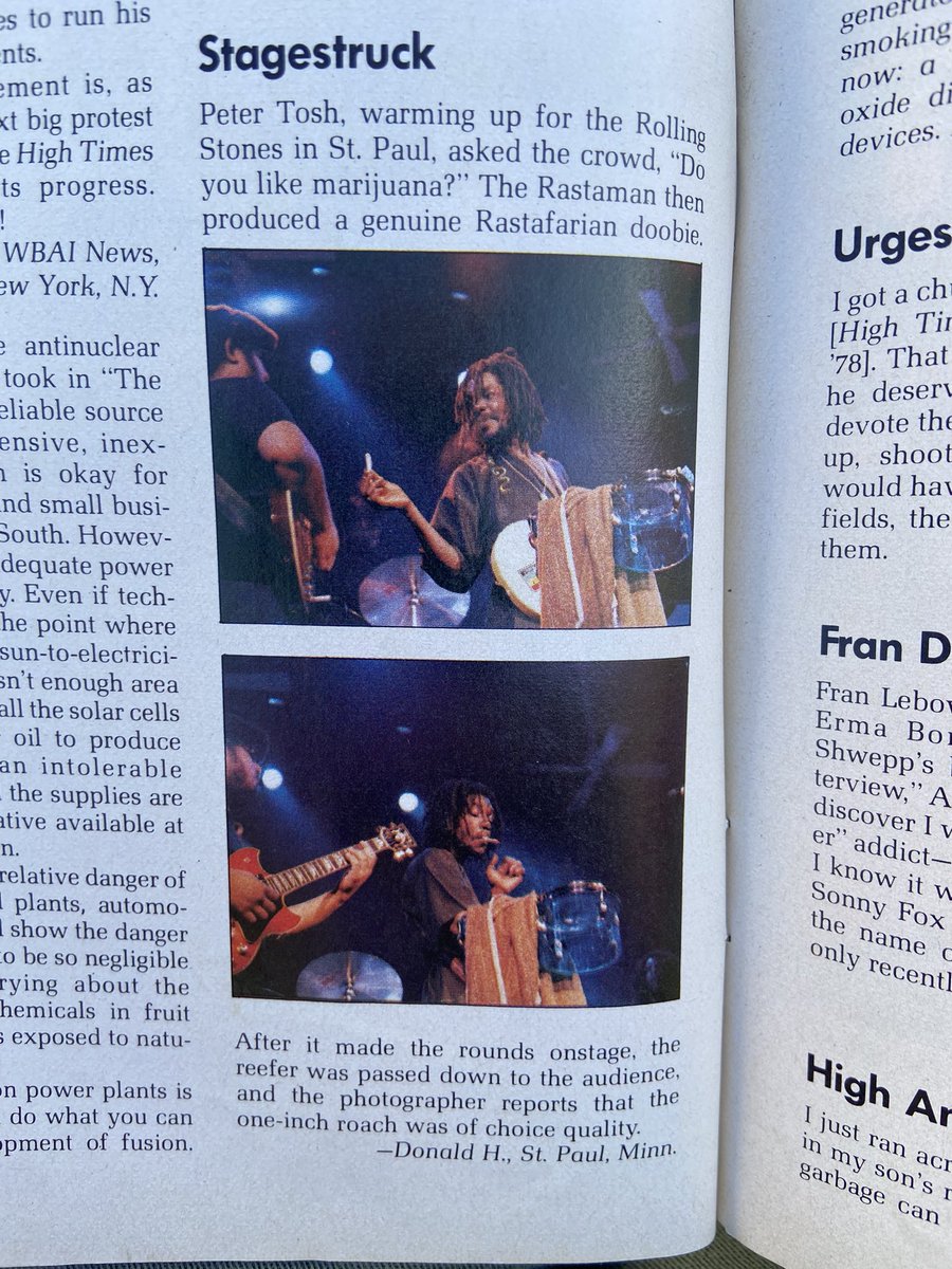 DThomasMPLS's tweet photo. @JimWalshMPLS I was flipping through a vintage High Times and saw this. Same show from your story, no? https://t.co/GSbt5tE7dt