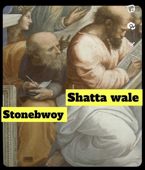 Shatta Wale created a fan base, and Stonebwoy copied Shatta filled Accra Sports Stadium twice, and Stonebwoy tried to fill Shatta customized his Mic 🎤, and Stonebwoy copied Shatta started to throw money at fans, and he copied Shatta wears diamond chains, Stonebwoy copied