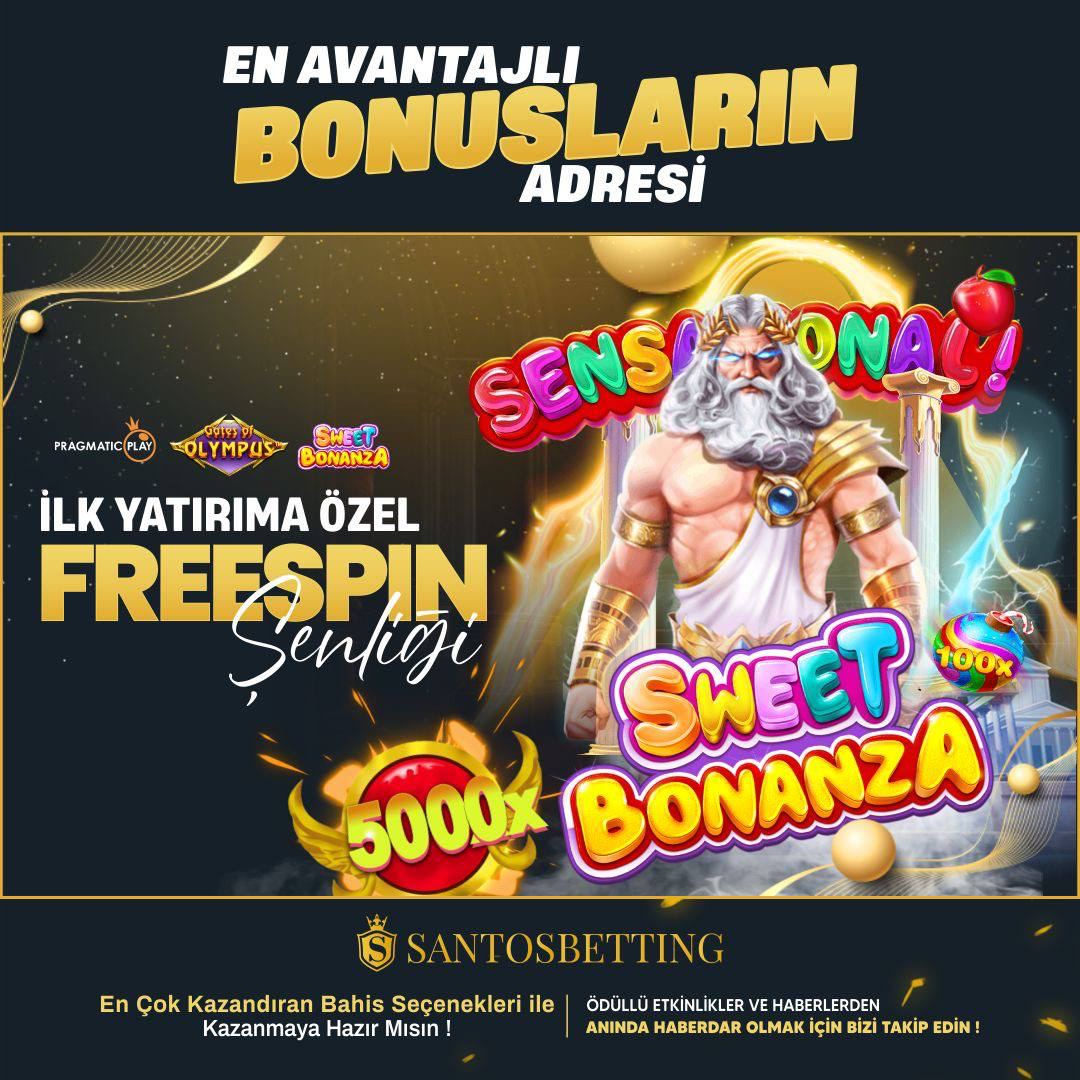 🍭 İLK YATIRIMA ÖZEL FREESPİNLER SANTOS BETTİNG'DE ⚡️Freespinler Spini 2 TL'den Gates Of Olympus ve Sweet Bonanza oyunlarında geçerlidir ⭐️250 - 500₺ yatırıma 50 Freespin 🔥 501₺ ve üzeri yatırıma 100 Freespin 📲Santos Giriş t2m.io/5FrnhM1